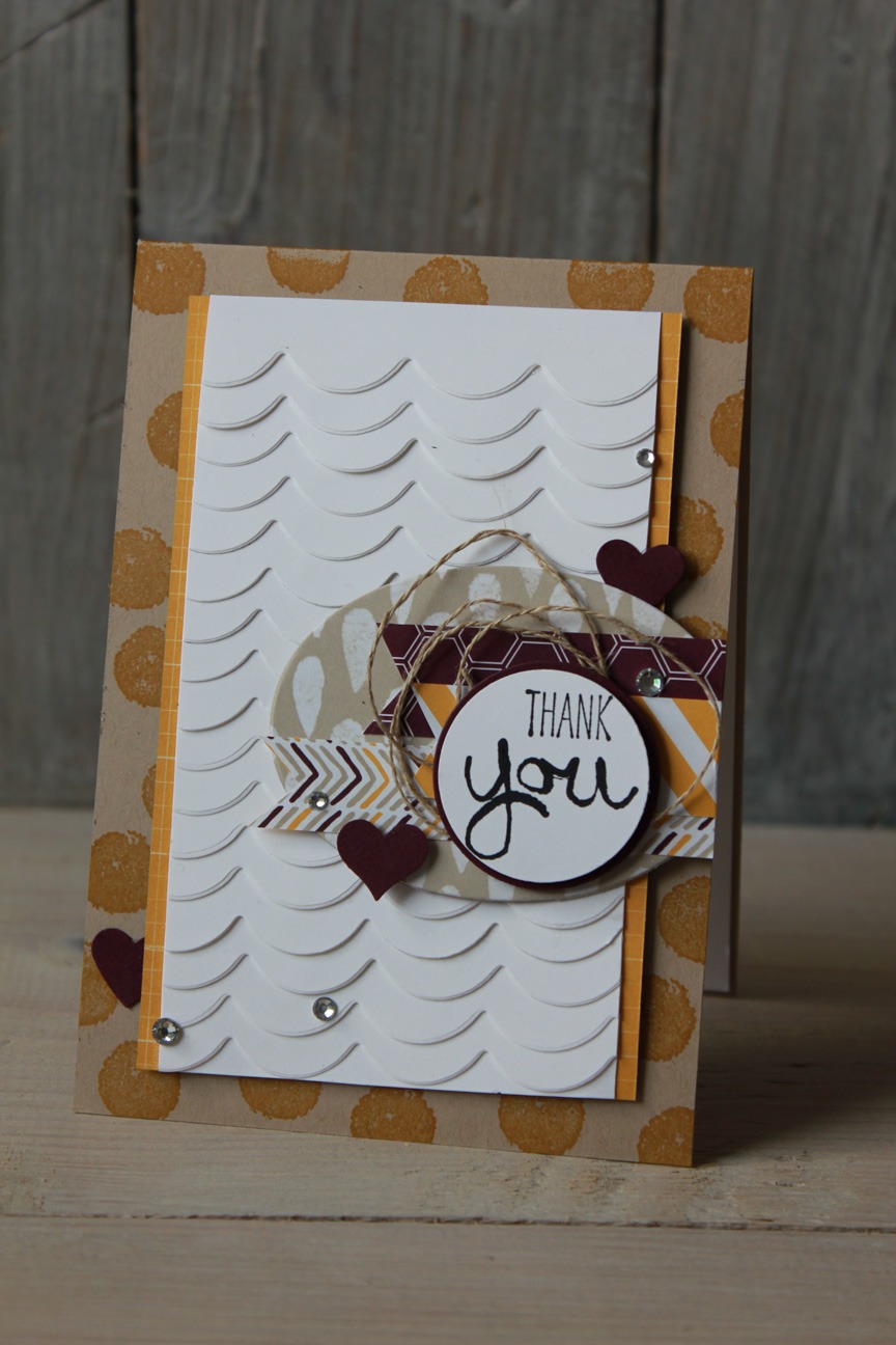 Karte Aus Papierresten Basteln Mit Stampin Up