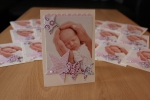 Danksagungskarte zur Geburt, gebastelt mit Produkten, Stempeln und Stanzen von Stampin\' Up!