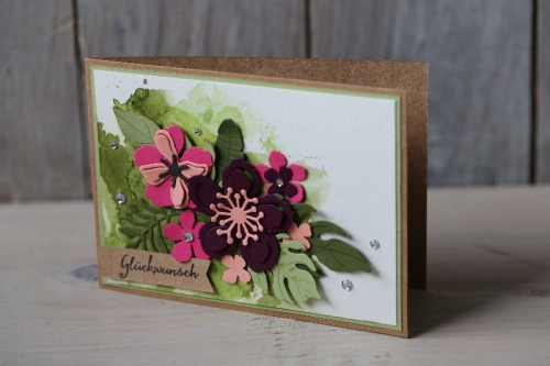 Glückwunschkarte Botanical Blooms, Bild1, gebastelt mit Produkten von Stampin\' Up!