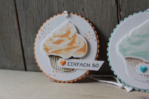 Geschenkanhänger Cupcake, Bild, gebastelt mit Produkten von Stampin\' Up!
