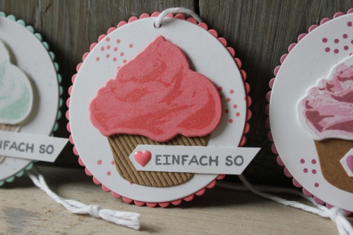 Geschenkanhänger Cupcake, Bild3, gebastelt mit Produkten von Stampin\' Up!