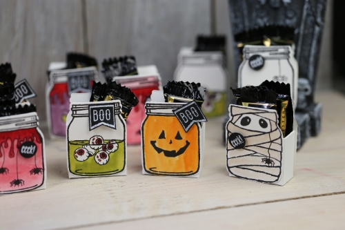 Einmachglas Halloween, Bild2, mit Produkten von Stampin\' Up!