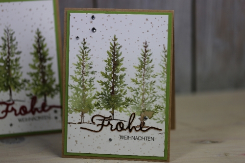 Weihnachtskarte Lovely as a Tree, Bild1, gebastelt mit Produkten von Stampin\' Up!