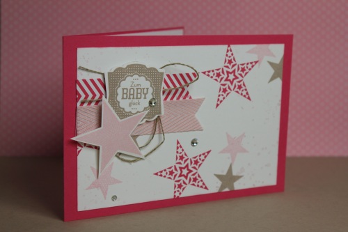 Babykarte Simply Star, Bild 1, gebastelt mit Produkten von Stampin\' Up!