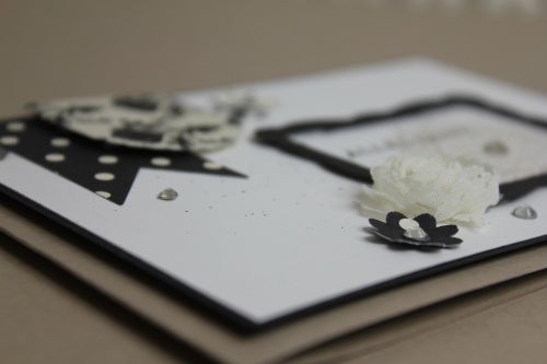 Grußkarte Schwarz Weiß, Bild3, gebastelt mit Produkten, Stanzen und Stempeln von Stampin\' Up!
