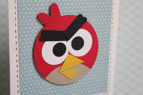 Angry Birds Geburtstagseinladung, Bild 2, gebastelt mit Produkten, Stanzen und Stempeln von Stampin\' Up!