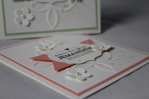 Hochzeitskarte Elegantes Gitter, Bild 3, gebastelt mit Stampin\' Up! Produkten.
