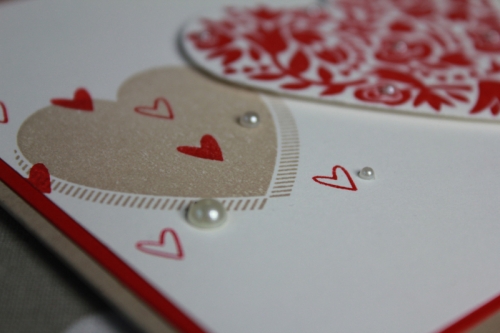 Hochzeitskarte, Flowerfull Heart, Bild2, gebastelt mit Produkten von Stampin\' Up!