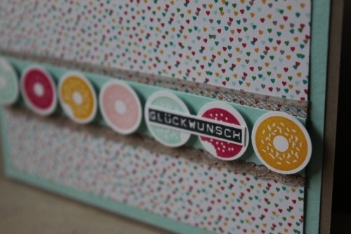 Donutkarte, Bild2, gebastelt mit Produkten von Stampin\' Up!