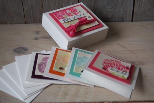 Geschenkbox für Minikarten, Bild3, gebastelt mit Produkten von Stampin\' Up!