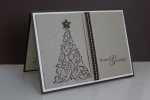 Grußkarte zu Weihnachten mit dem Stempelset Snow Swirled, gebastelt mit Produkten, Stempeln und Stanzen von Stampin\' Up!
