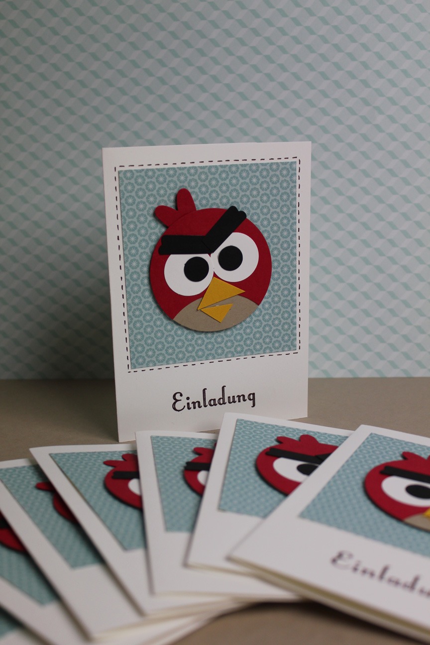 Geburtstagskarte Angry Birds Stempel doch mal Mit Stampin' Up!